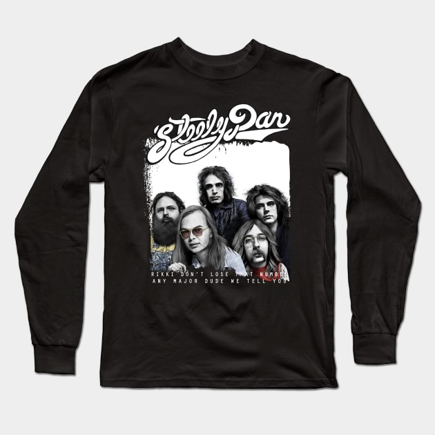 steely dan bw Long Sleeve T-Shirt by Nashida Said